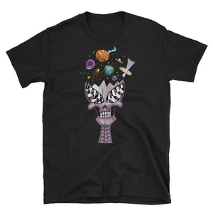 Purple Crystal Alien Skull T-Shirt